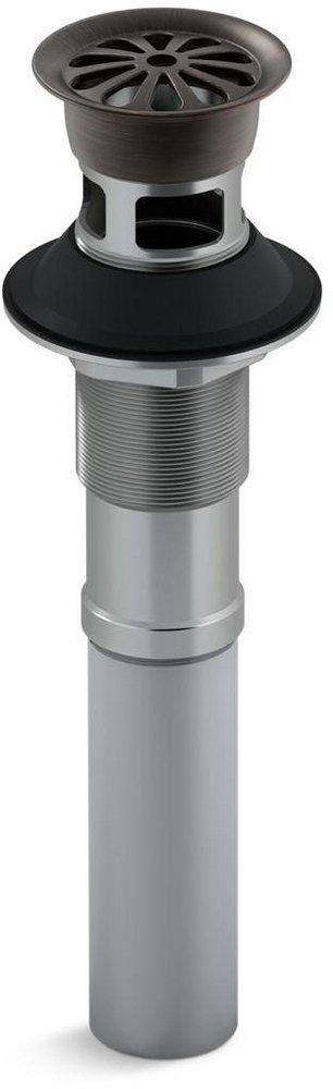 KOHLER Oil Rubbed Bronze 1- 1/4 in. Lavatory Grid Drain with Overflow 