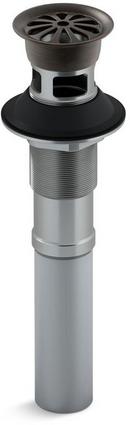 KOHLER Oil Rubbed Bronze 1- 1/4 in. Lavatory Grid Drain with Overflow 