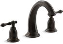 KOHLER Oil Rubbed Bronze Two Handle Roman Tub Faucet 