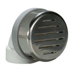 Plastic Toe-Tap Drain in Satin Nickel