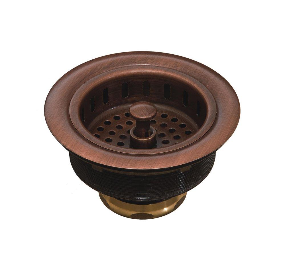 Thompson Antique Copper Basket Strainer Drain 