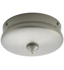 60W 1-Light Round Canopy Kit for 4 in. Junction Box in Brushed Nickel