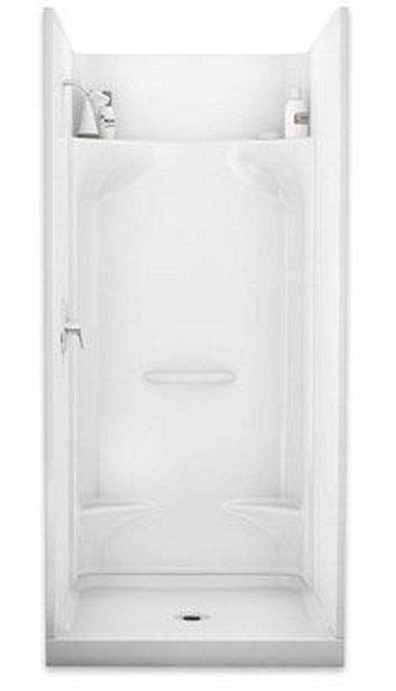 Aker by MAAX White 36 x 36 x 77 in. Alcove Shower Unit 