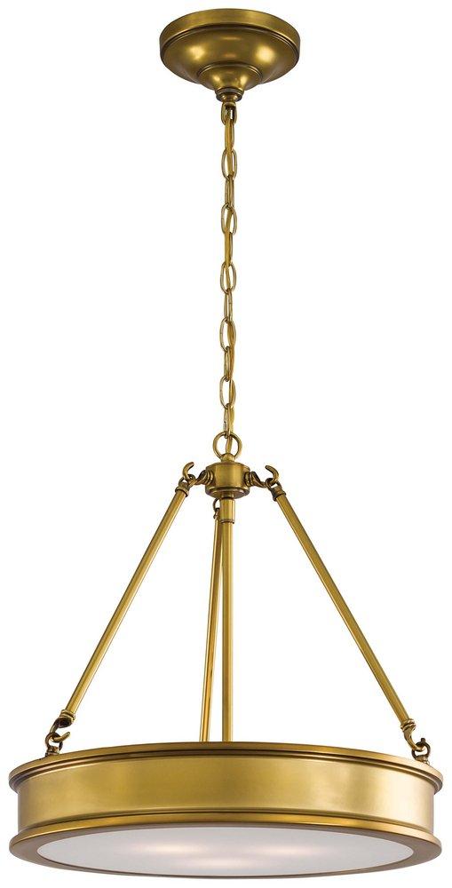 Minka Lavery Liberty Gold 100W 3-Light Medium Pendant 