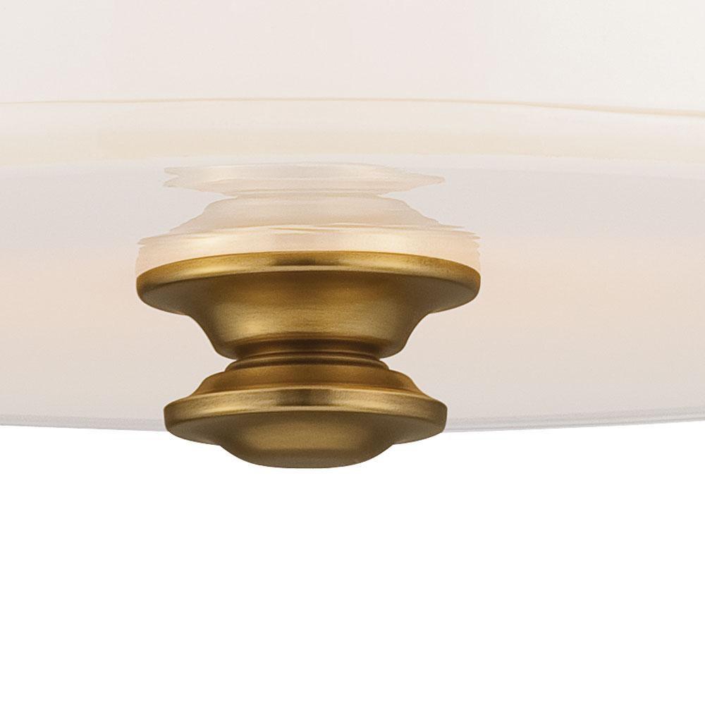 Minka Lavery Liberty Gold 10-3/4 in. 2-Light Semi-Flushmount Ceiling Fixture 