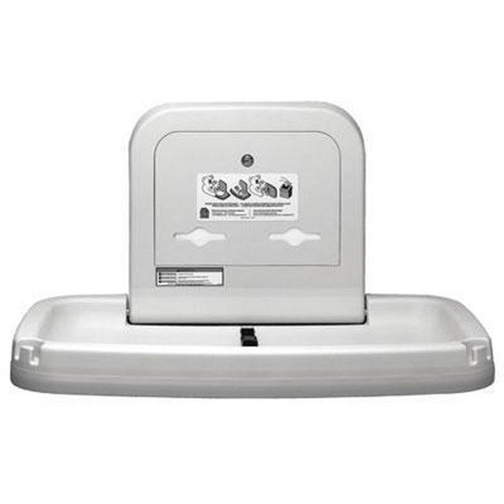 Koala Kare Products Grey Horizontal Wall Mount Baby Changing Station 