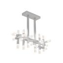 SONNEMAN Bright Satin Aluminum 40W 26-Light LED Bar Pendant 