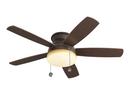 66.4W 5-Blade Ceiling Fan with 52 in. Blade Span and Halogen Bulb in Roman Bronze