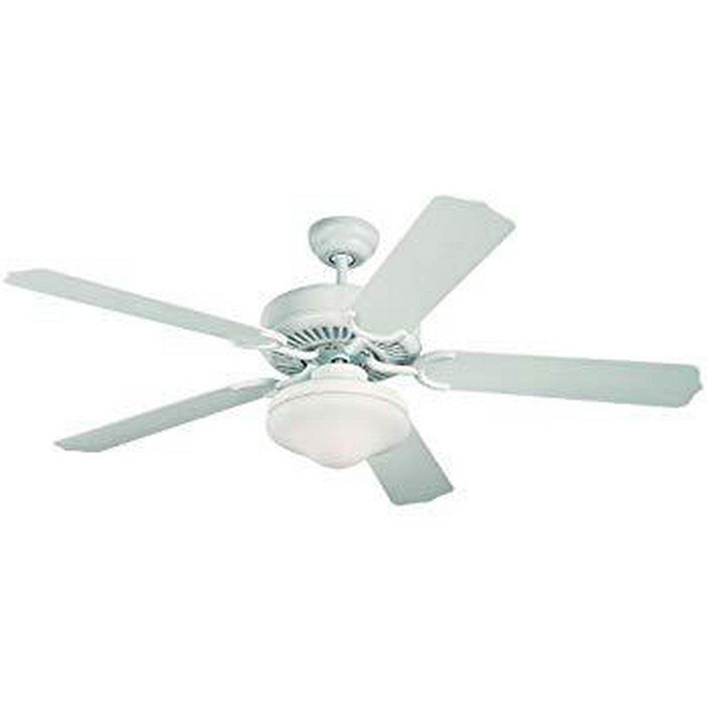 Monte Carlo White 13W 5-Blade Ceiling Fan with 52 in. Blade Span 