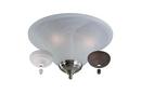 60W Candelabra E-12 Base Ceiling Fan Bowl Light Kit in White