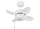 12-1/25 in. 39W 4-Blade Ceiling Fan with 20 in. Blade Span in White
