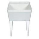 23-1/8 x 22-3/8 in. Floor Mount Laundry Sink in White