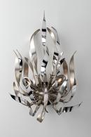 Corbett Lighting Silver Leaf/Polished Stainless 50W 2-Light G9 Double Loop Xenon Wall Sconce 