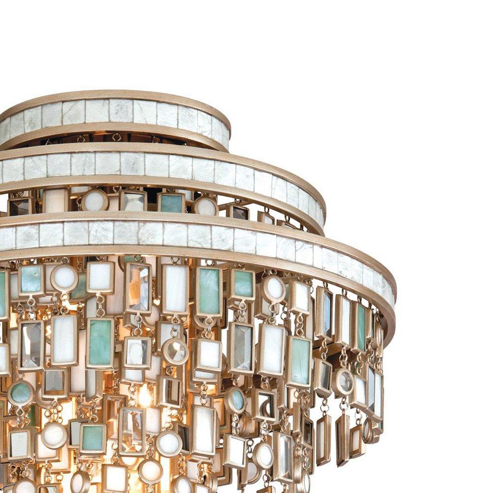 Corbett Lighting Silver 60W 3-Light Ceiling Fixture 