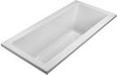 MTI Whirlpools&reg; White 66 x 32-1/4 in. Soaker Drop-In Bathtub with Left Drain 