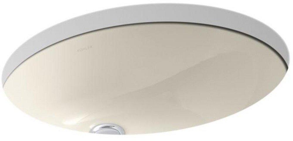 KOHLER Almond Undermount Bathroom Sink with Overflow 