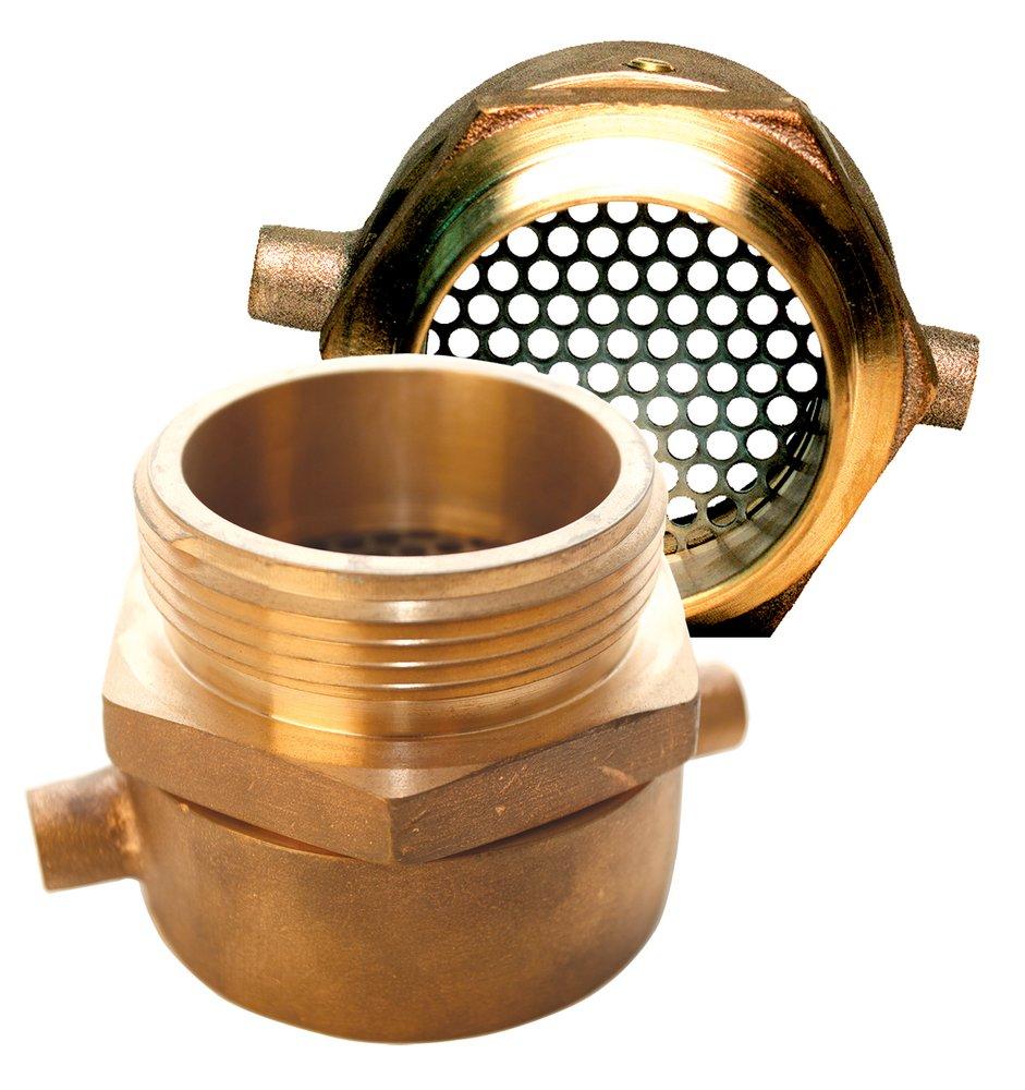 Service Brass Fittings FNST x MNST Swivel with Debris Screen 