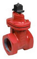 3 in. Threaded Cast Iron 1 piece 200# NRS Resilient Wedge Gate Valve with Operating Nut