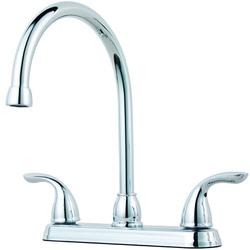 Two Handle Kitchen Faucet in Polished Chrome