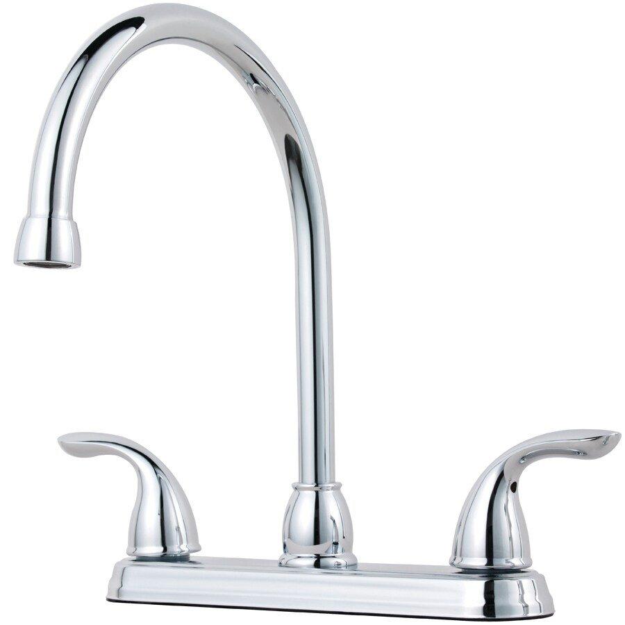 Pfister Polished Chrome Two Handle Kitchen Faucet 
