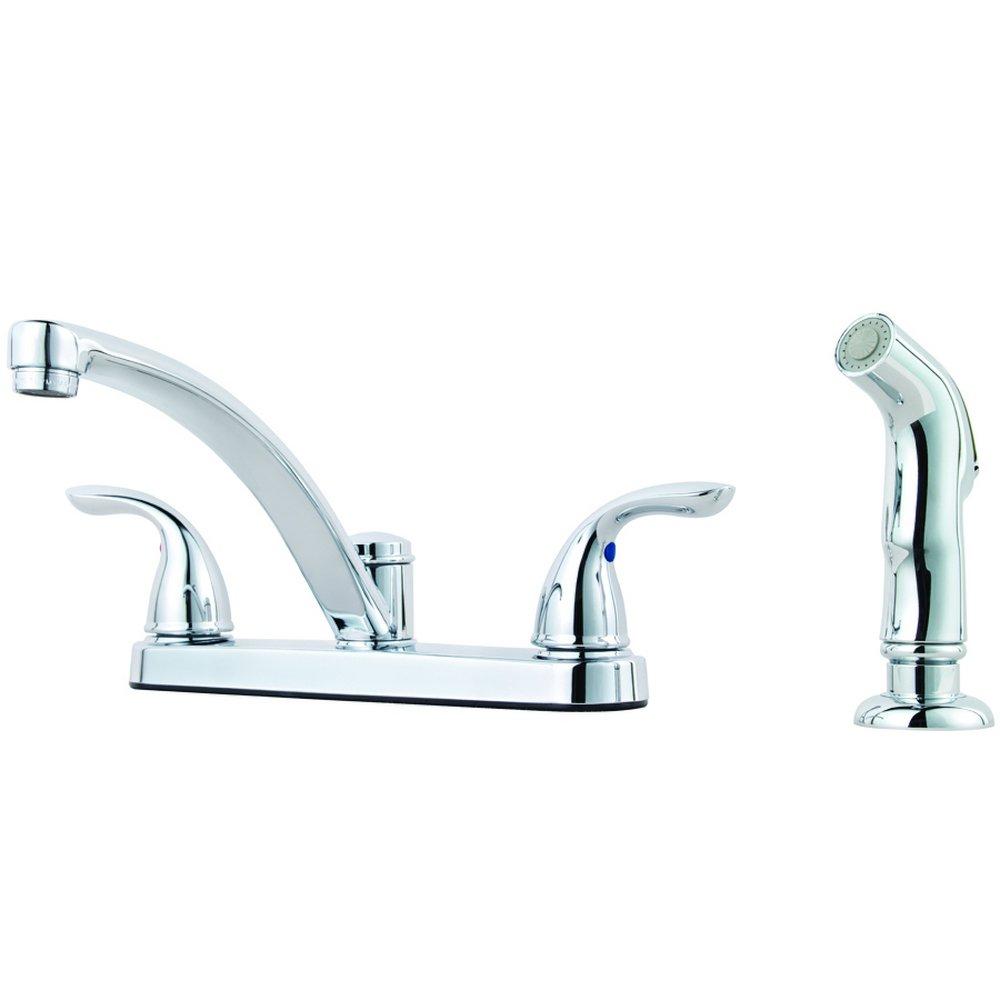 Pfister Polished Chrome Two Handle Kitchen Faucet 