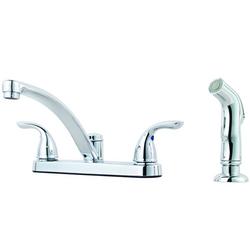 Two Handle Kitchen Faucet in Polished Chrome
