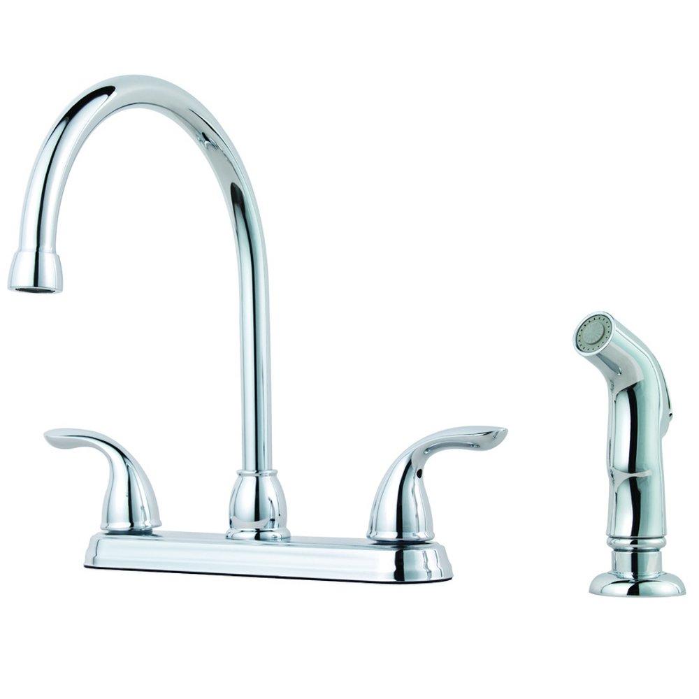 Pfister Polished Chrome Two Handle Kitchen Faucet 