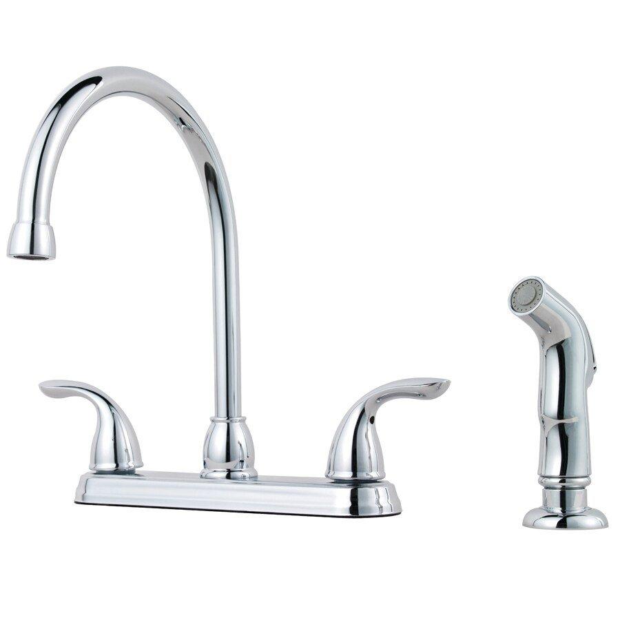 Pfister Polished Chrome Two Handle Kitchen Faucet 