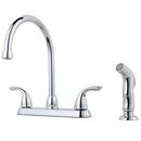 Pfister Polished Chrome Two Handle Kitchen Faucet 