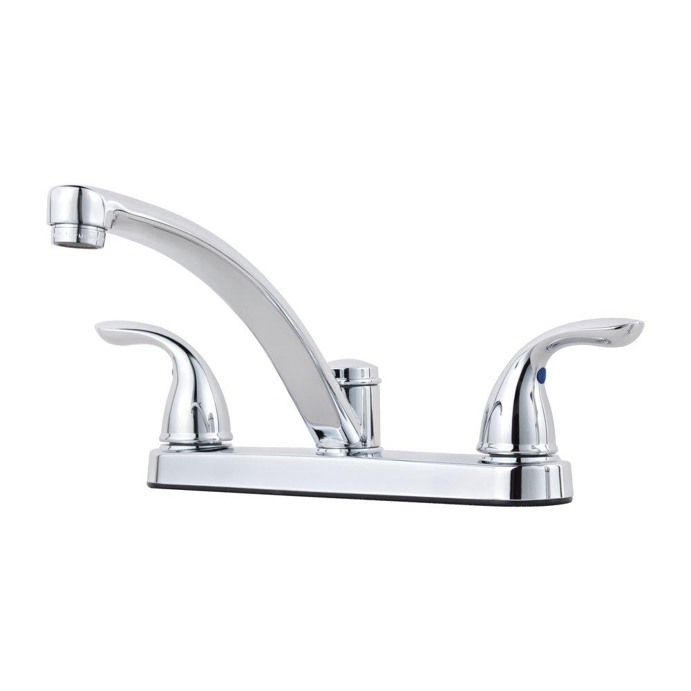 Pfister Polished Chrome Two Handle Kitchen Faucet 