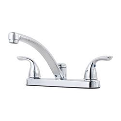 Two Handle Kitchen Faucet in Polished Chrome