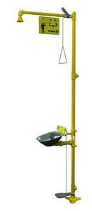 Bradley Corporation Stainless Steel Floor Mounted Eyewash Plastic Showerhead Stainless Steel Bowl Hand/ Foot Operated 