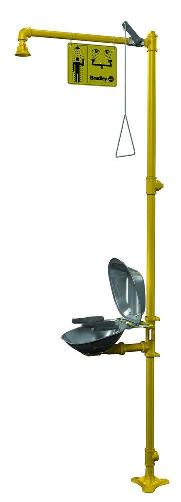 Bradley Corporation Stainless Steel 18-1/2 in. Stainless Steel Eye and Face Wash Bowl and Dust Cover 