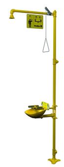 Floor Mounted Eye-Face Wash, Plastic Bowl & Showerhead, 22 gpm
