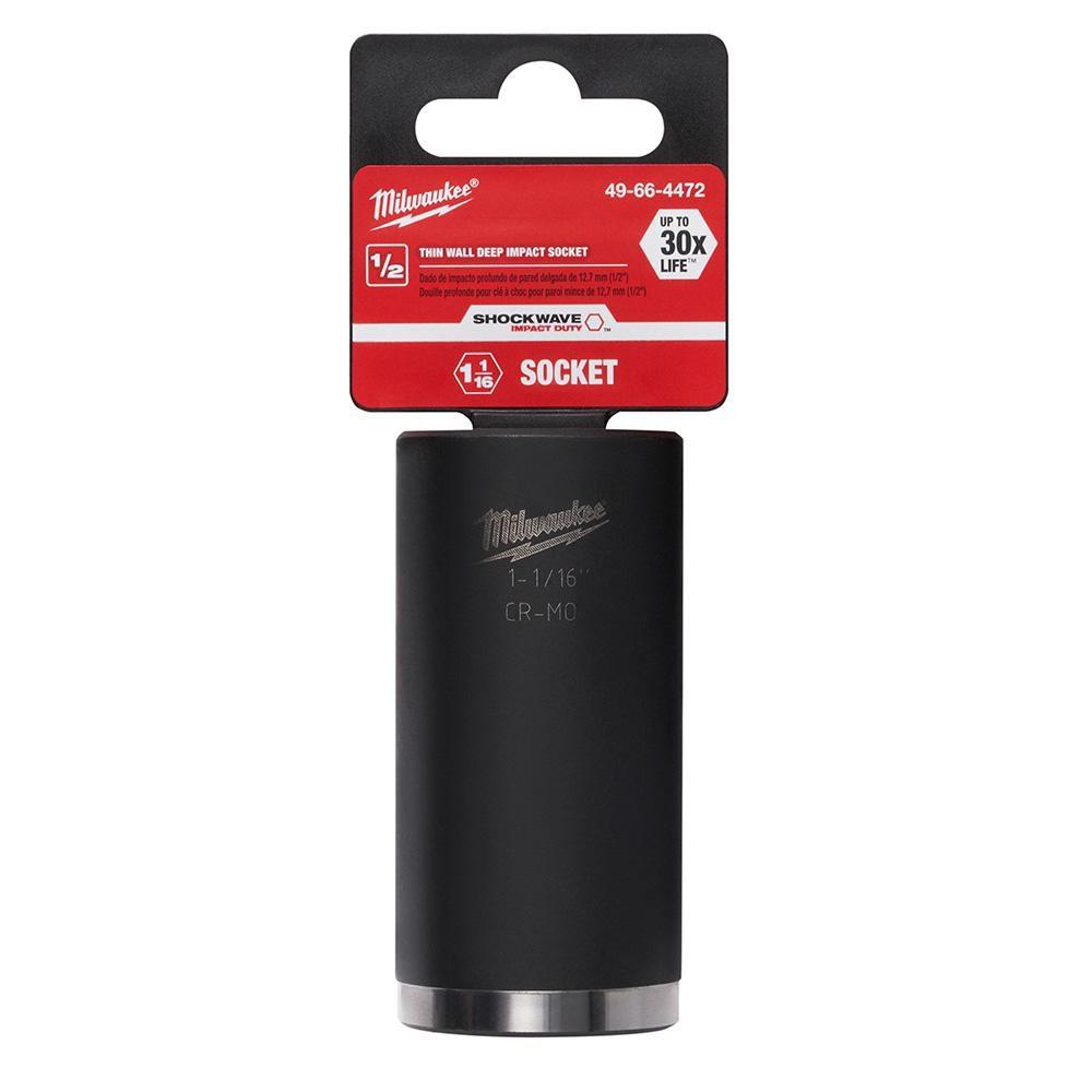 Milwaukee&reg; Black Deep Well Socket 