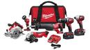 Milwaukee&reg; Black M18 Cordless Lithium-Ion 6-Piece Tool Kit 
