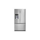 35-11/16 in. 20.9 cu. ft. Bottom Mount Freezer, French Door Refrigerator in Monochromatic Stainless Steel