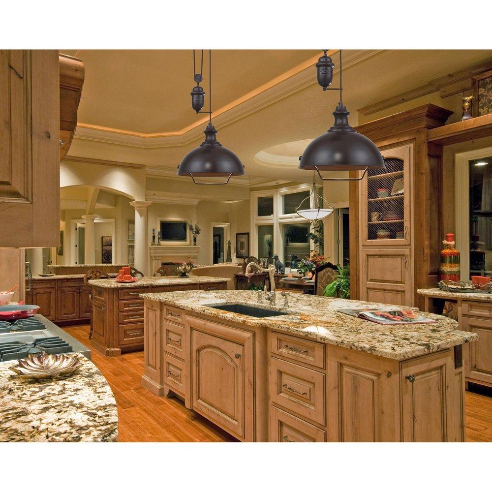 Elk Home Oiled Bronze 70 in. 1-Light Pendant 