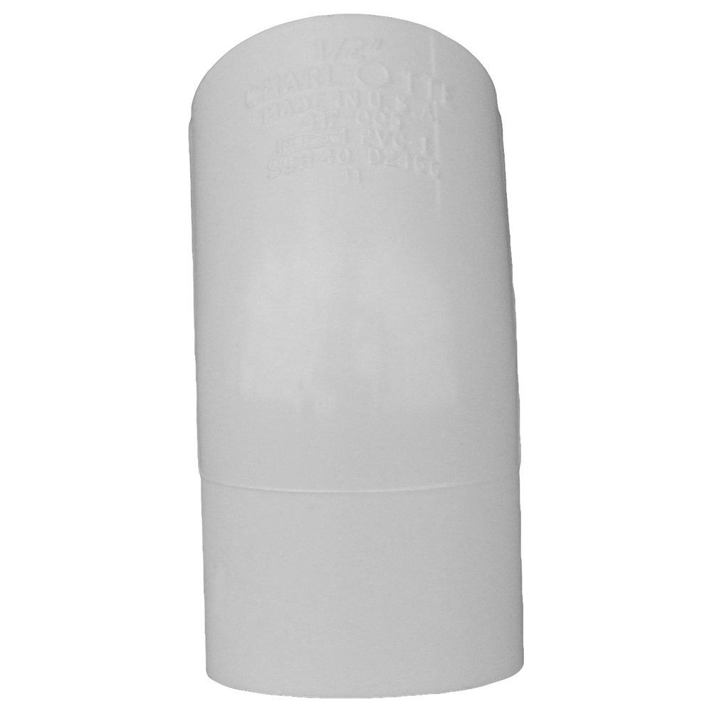 White PVC Schedule 40 45&deg; Elbow 