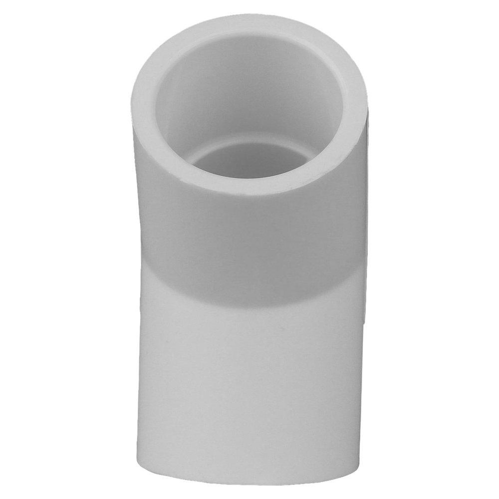 White PVC Schedule 40 45&deg; Elbow 