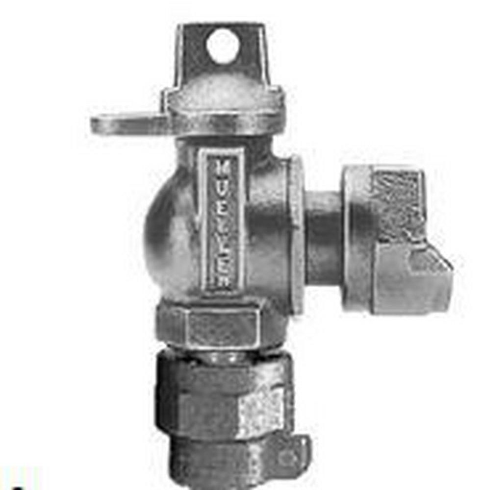 Mueller Company 5/8 in. Pack Joint x Meter Swivel Ball Angle Valve with Lock Wing 