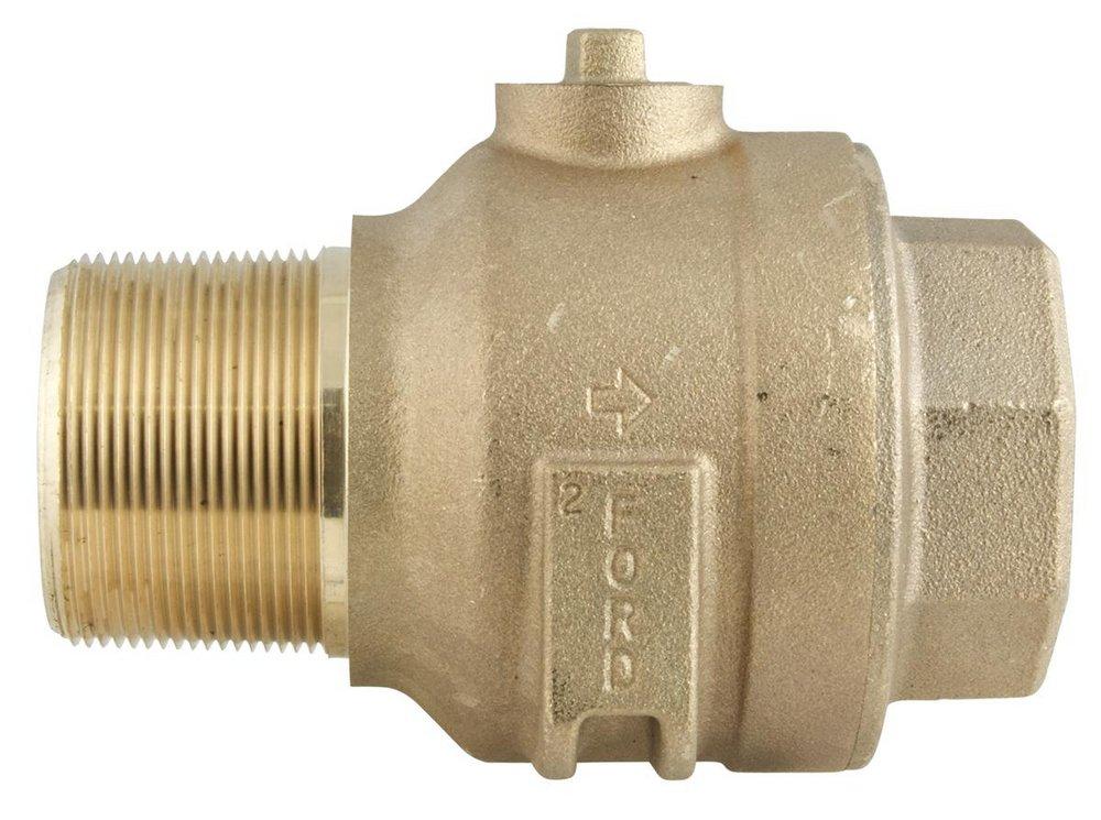 Ford Meter Box MPT x FPT Brass Ball Corp Valve 