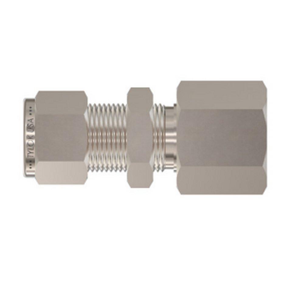 Tylok 2-31/50 in. OD Tube x FNPT 4700 psi 316 Stainless Steel Bulkhead Double Connector 