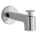 Wall Mount Square Slip-On Diverter Tub Spout in Polished Chrome