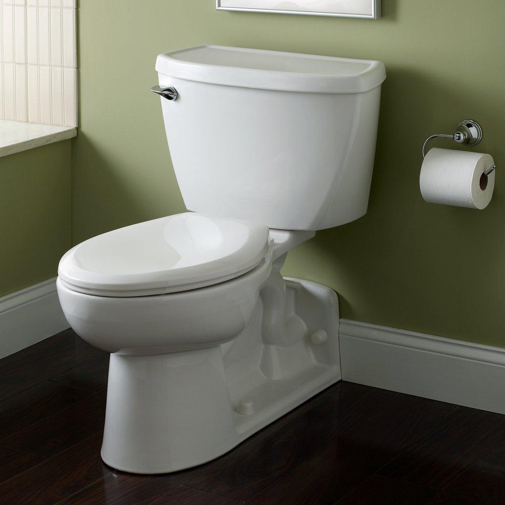 American Standard White 1.1 gpf Elongated Two Piece Toilet 
