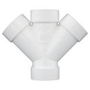 White PVC DWV Double Wye 