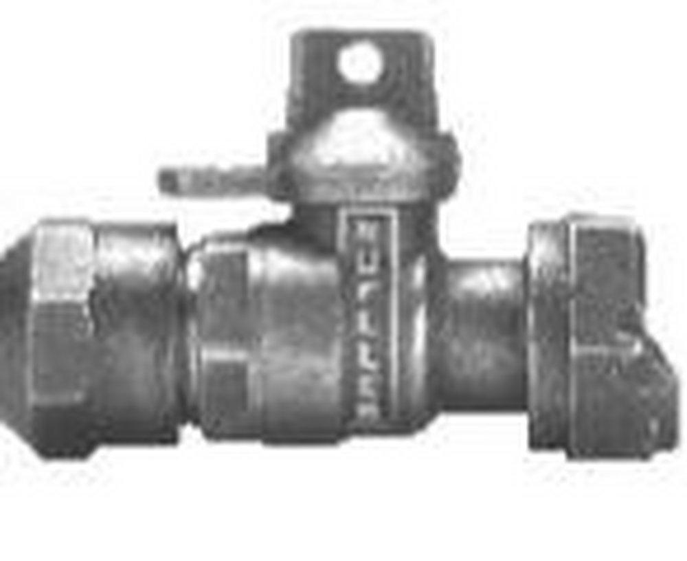 Mueller Company Compression x Meter Swivel Nut Cast Brass Alloy Straight Meter Valve 