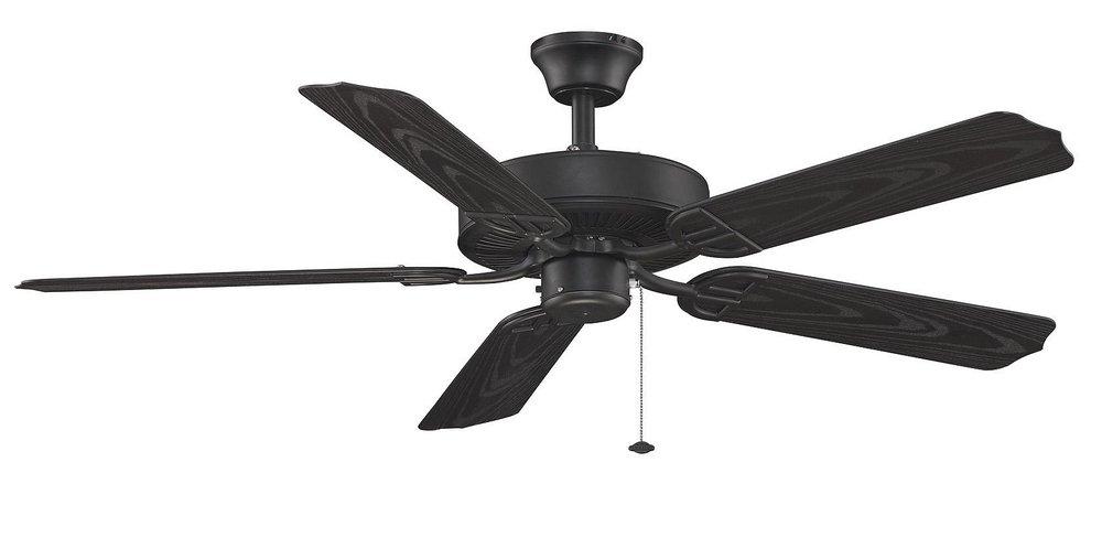 Fanimation Black 52 in. 64W 5-Blade Ceiling Fan 