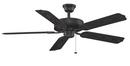 Fanimation Black 52 in. 64W 5-Blade Ceiling Fan 