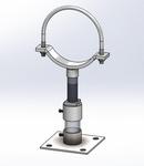 Placer Waterworks Black Carbon Steel Pipe Saddle Support 